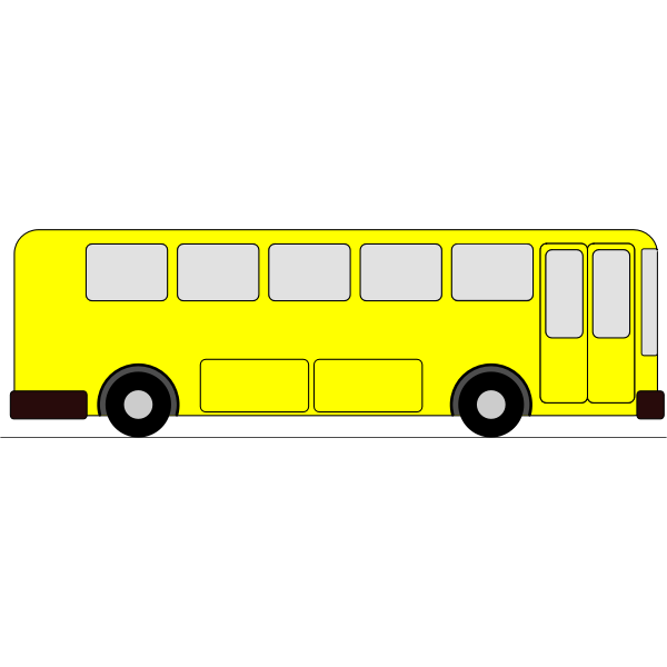 SVG Yellow bus
