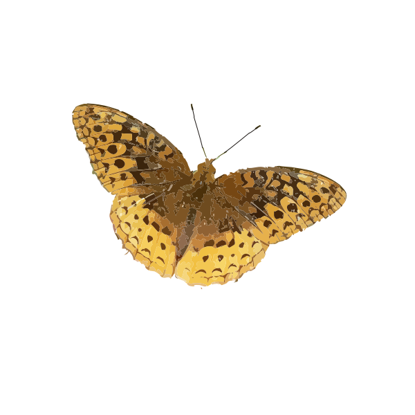 SVG Yellow butterfly