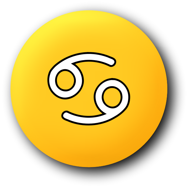 SVG Yellow cancer symbol