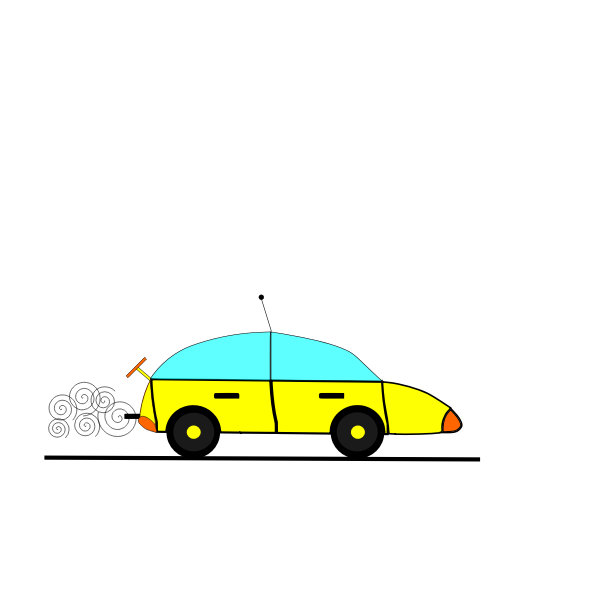 SVG Yellow car image
