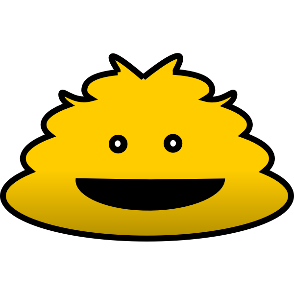 SVG Yellow cartoon figure