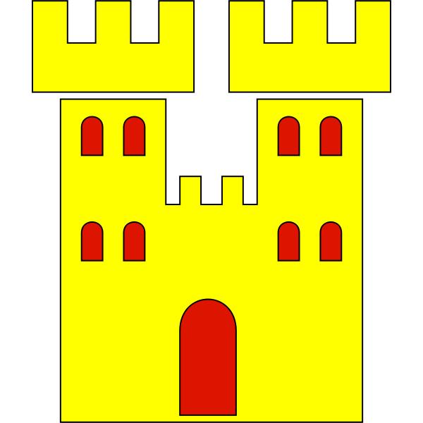 SVG Yellow castle