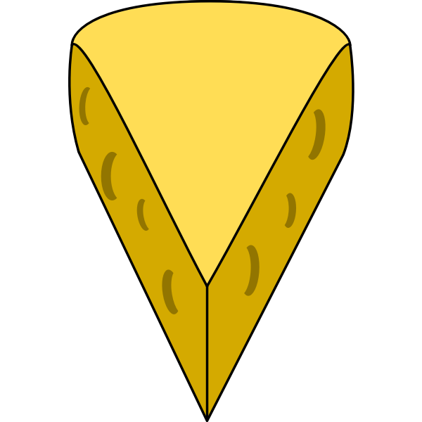 SVG Yellow cheese piece