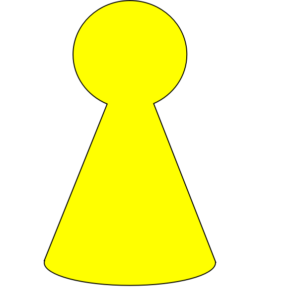 SVG Yellow chess piece