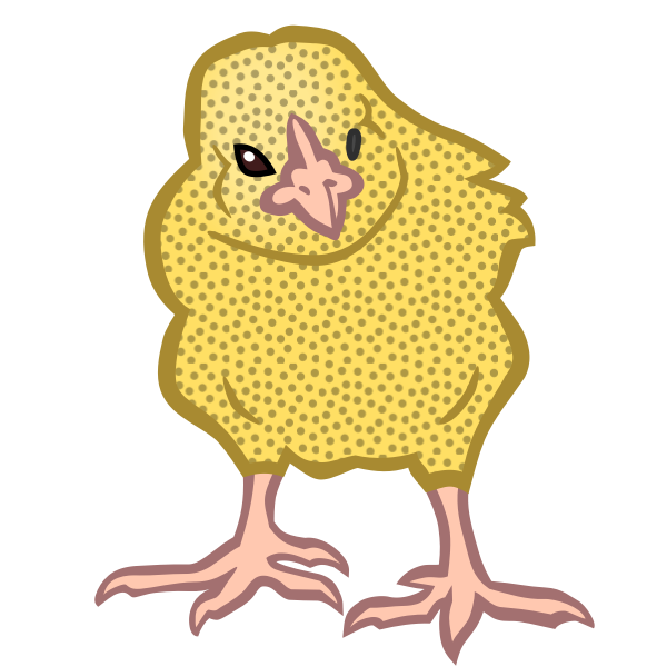 SVG Yellow chick