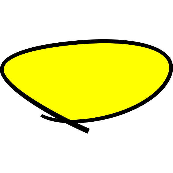 SVG Yellow circle handwritten