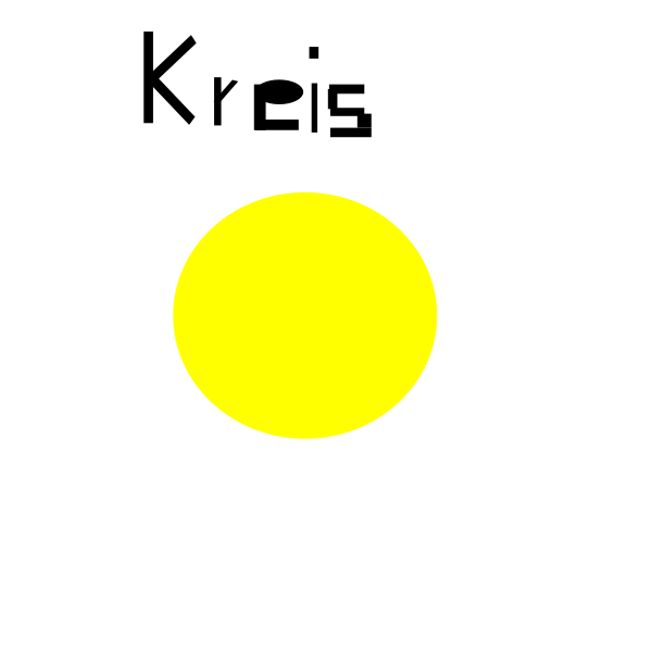 SVG Yellow circle vector image