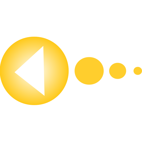 SVG Yellow circles with arrow