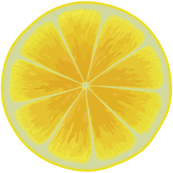 SVG Yellow citrus slice
