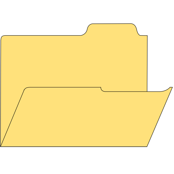 SVG Yellow closed dictionary vector image