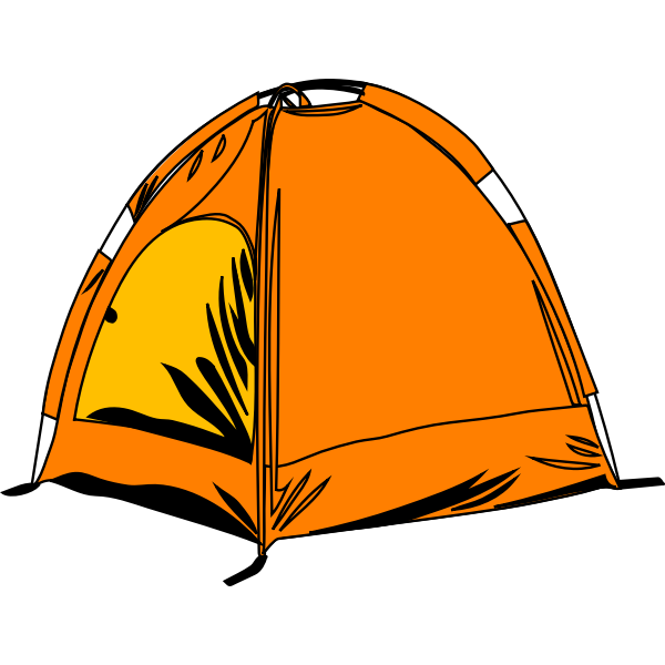 SVG Yellow comic tent