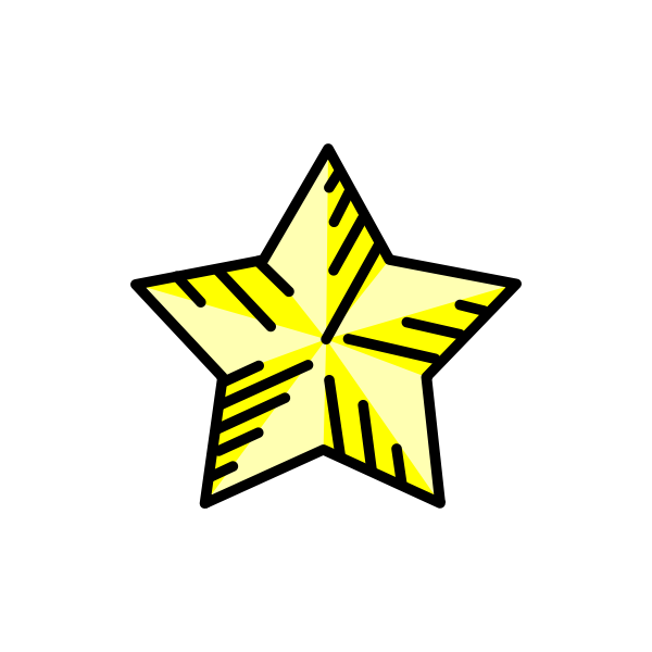 SVG Yellow decorative star