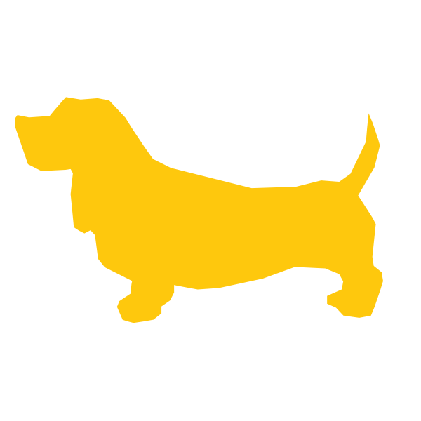 SVG Yellow dog image
