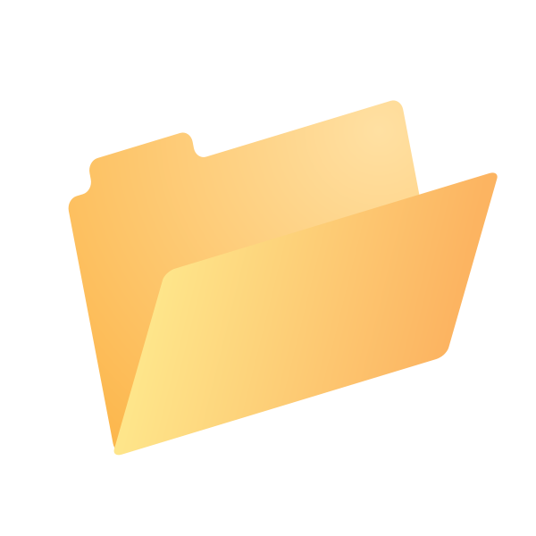 SVG Yellow dossier icon