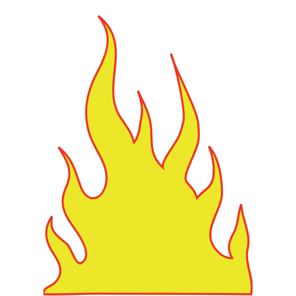 SVG Yellow flames