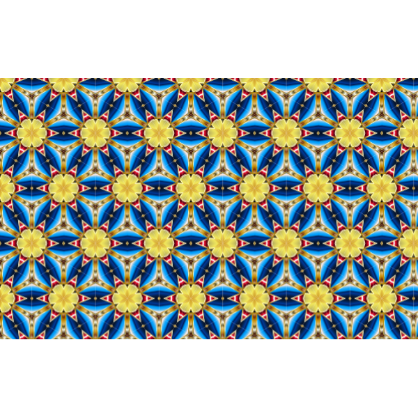 SVG Yellow floral wallpaper