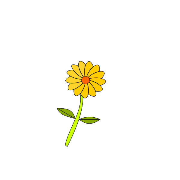 SVG Yellow flower