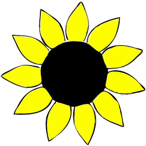 SVG Yellow flower image