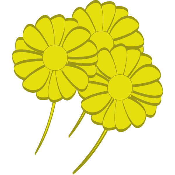 SVG Yellow flowers