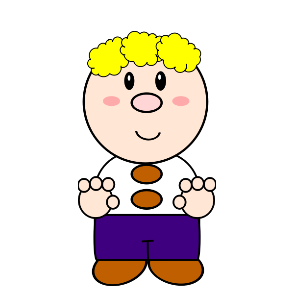 SVG Yellow-haired boy