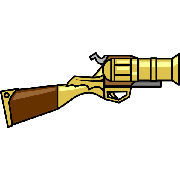 SVG Yellow handgun