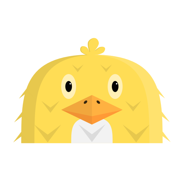 SVG Yellow hen clip art