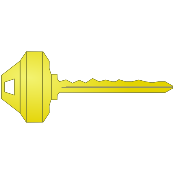 SVG Yellow house key