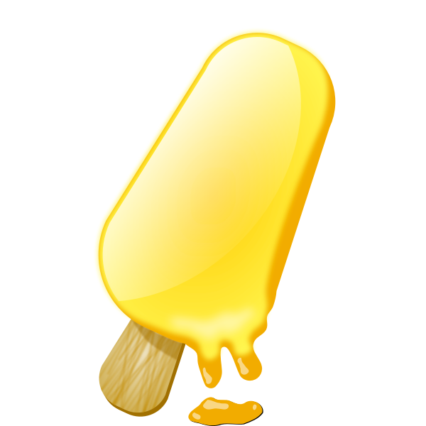 SVG Yellow ice cream