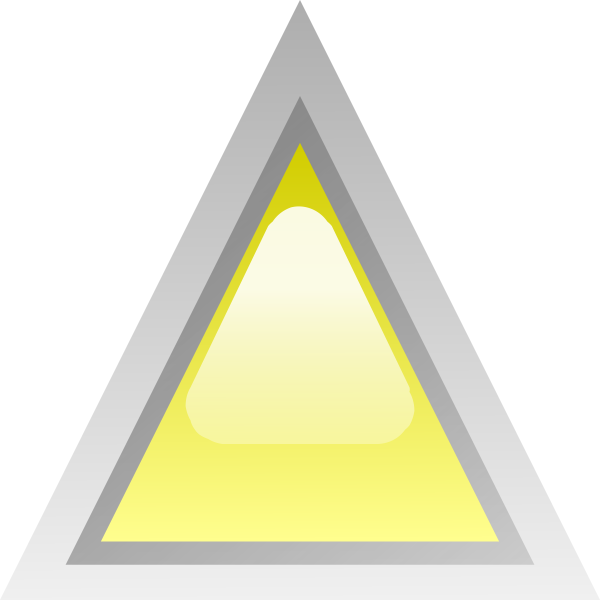 SVG Yellow led triangle vector illustration