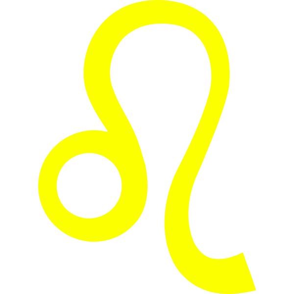 SVG Yellow leo sign
