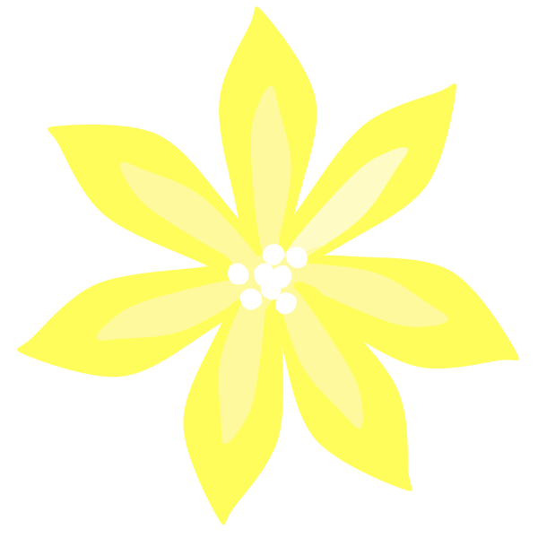 SVG Yellow Lily