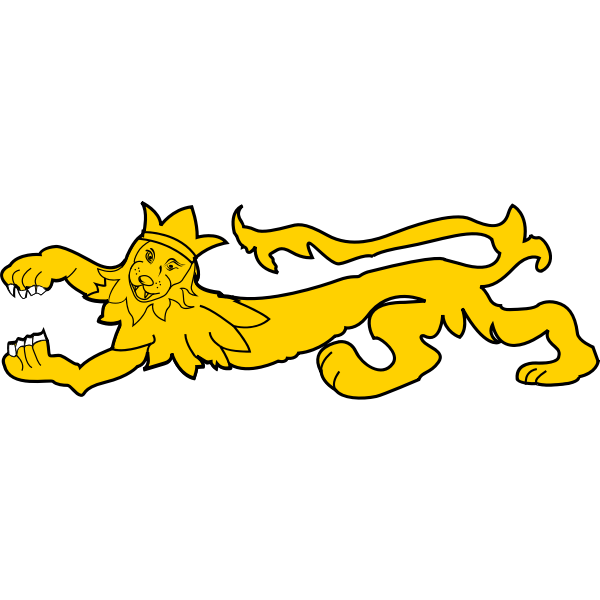 SVG Yellow long lion