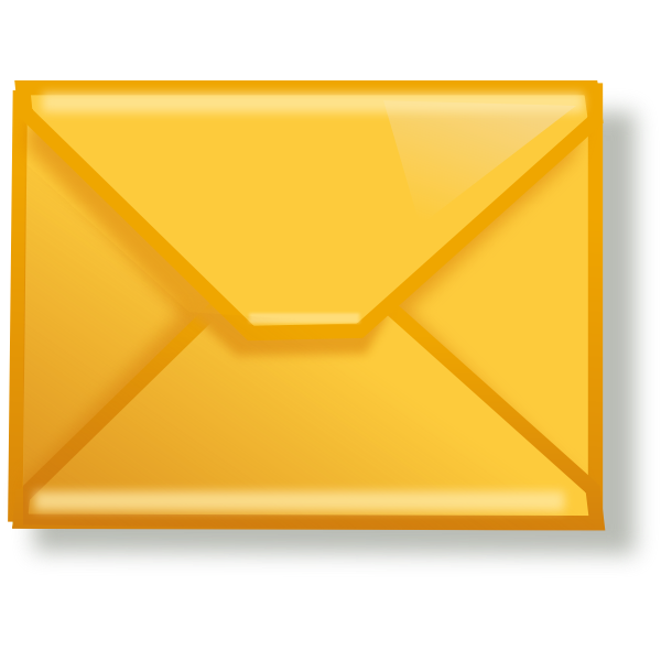 SVG yellow mail