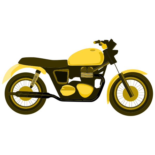 SVG Yellow motorcycle