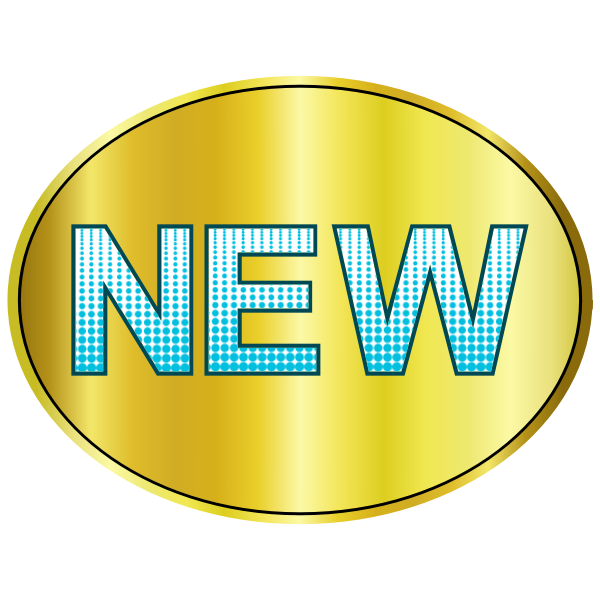 SVG Yellow new sign vector image