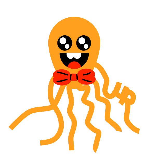 SVG Yellow octopus