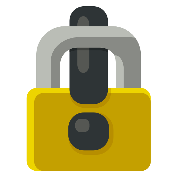 SVG Yellow padlock