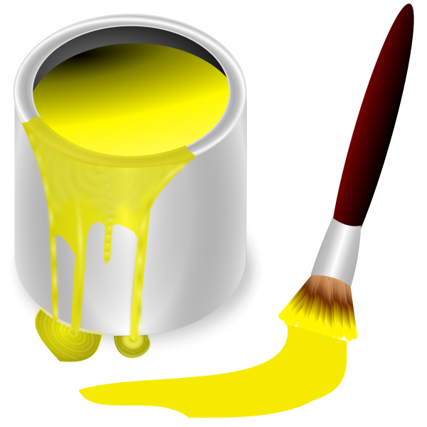 SVG Yellow paint