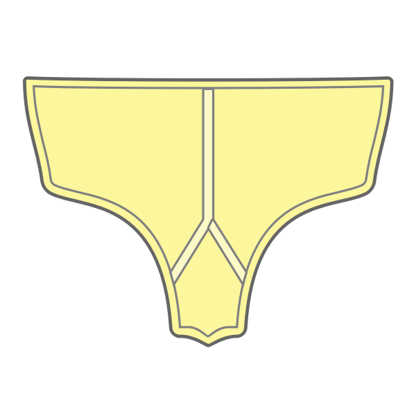 SVG Yellow panties vector illustration