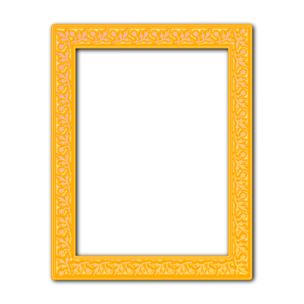 SVG Yellow patterned frame