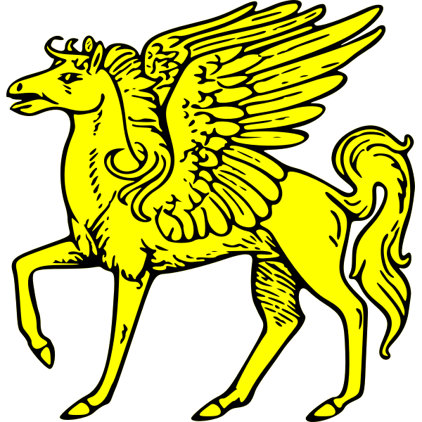 SVG Yellow Pegasus