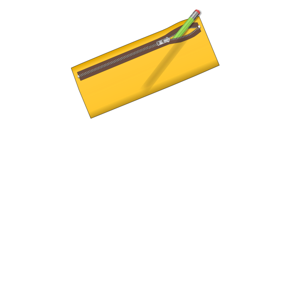 SVG Yellow pencil case