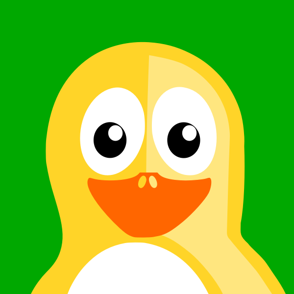 SVG Yellow Penguin