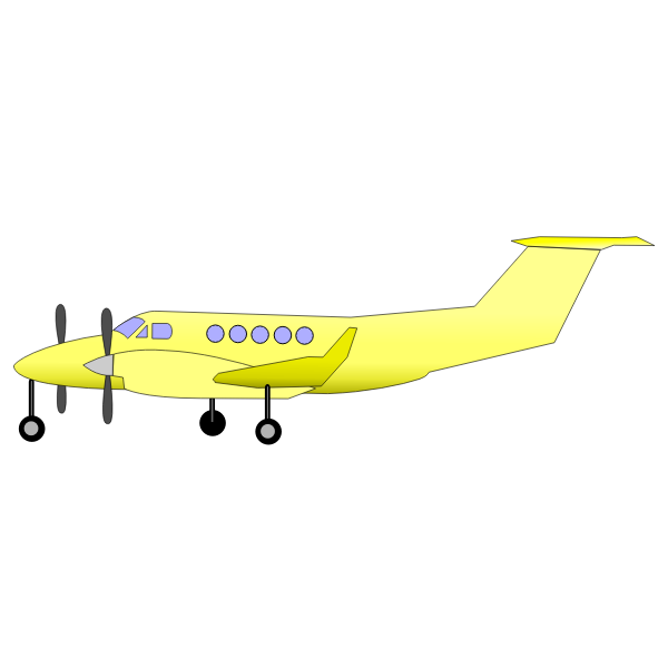 SVG Yellow plane image