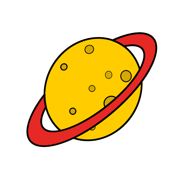 SVG Yellow planet