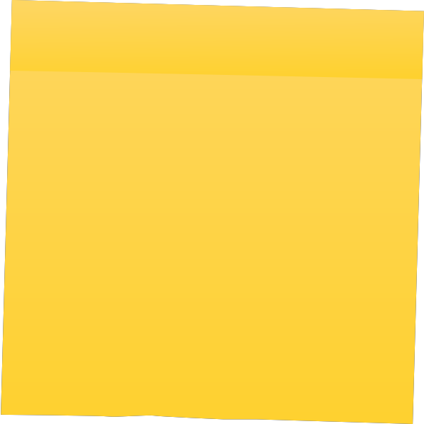 SVG Yellow Post It Note