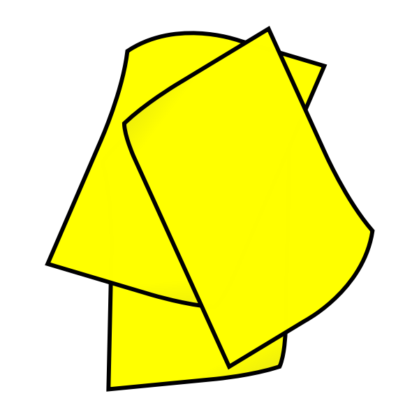 SVG Yellow post-it notes