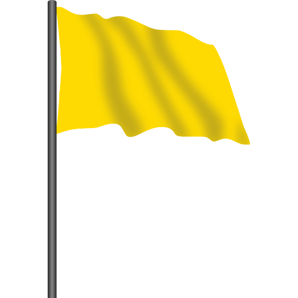 SVG Yellow racing flag