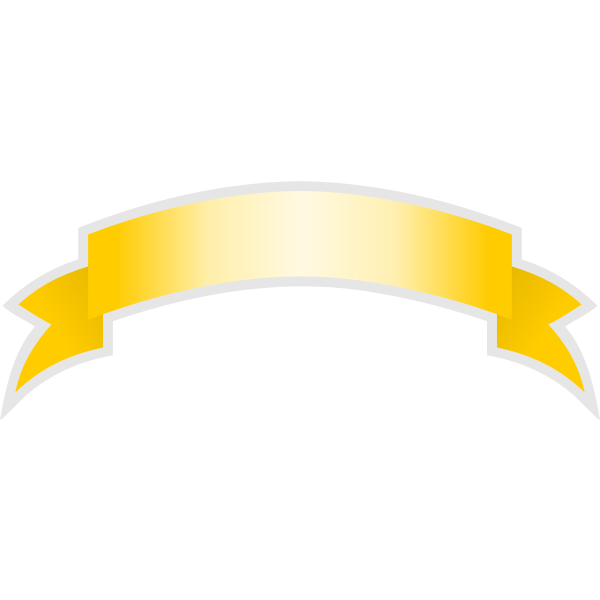 SVG Yellow ribbon vector
