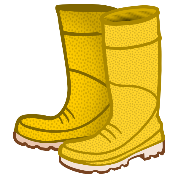 SVG Yellow rubber boots